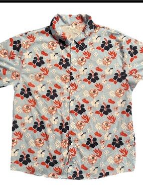 New York Yankees Adult XL Short Sleeve Button Up Hawaiian Shirt SGA 7/09/23 NEW!